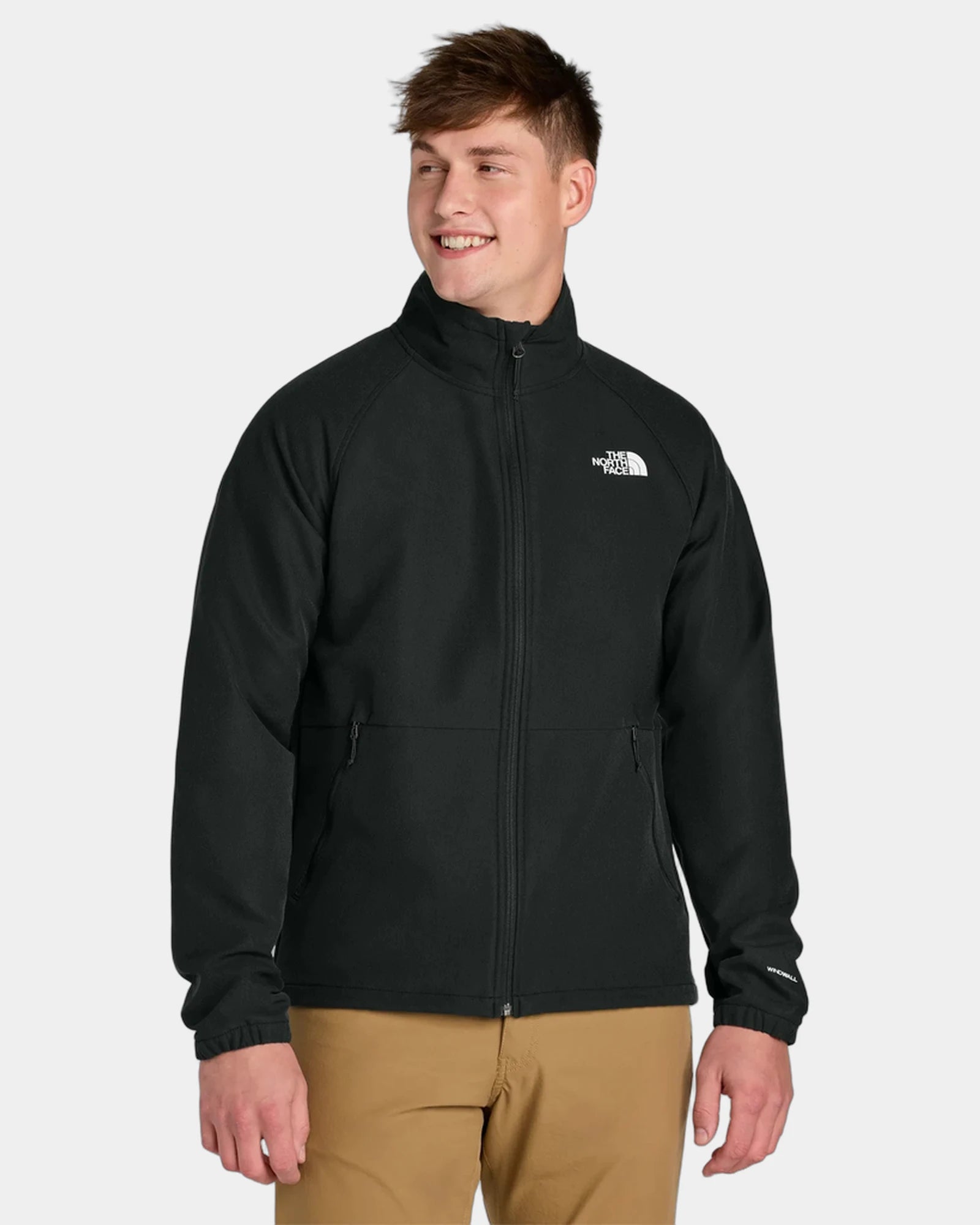 Custom recycled soft shell jacket The North Face Barr Lake - Tnf Black Heather