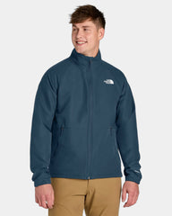 Custom recycled soft shell jacket The North Face Barr Lake - Shady Blue Dark Heather