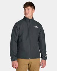 Custom recycled soft shell jacket The North Face Barr Lake - Asphalt Grey Dark Heather