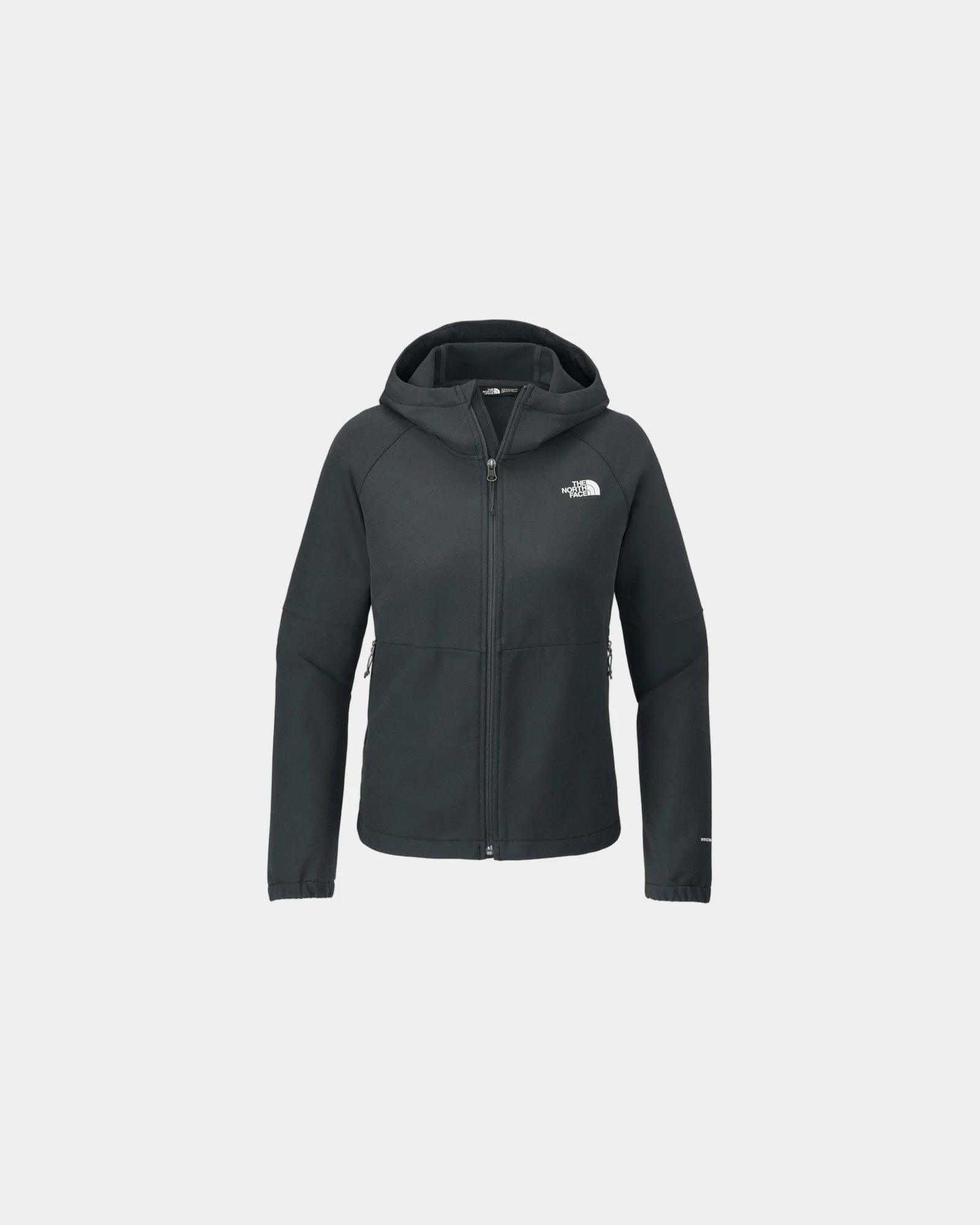 Custom recycled soft shell jacket The North Face Barr Lake - Asphalt Grey Dark Heather