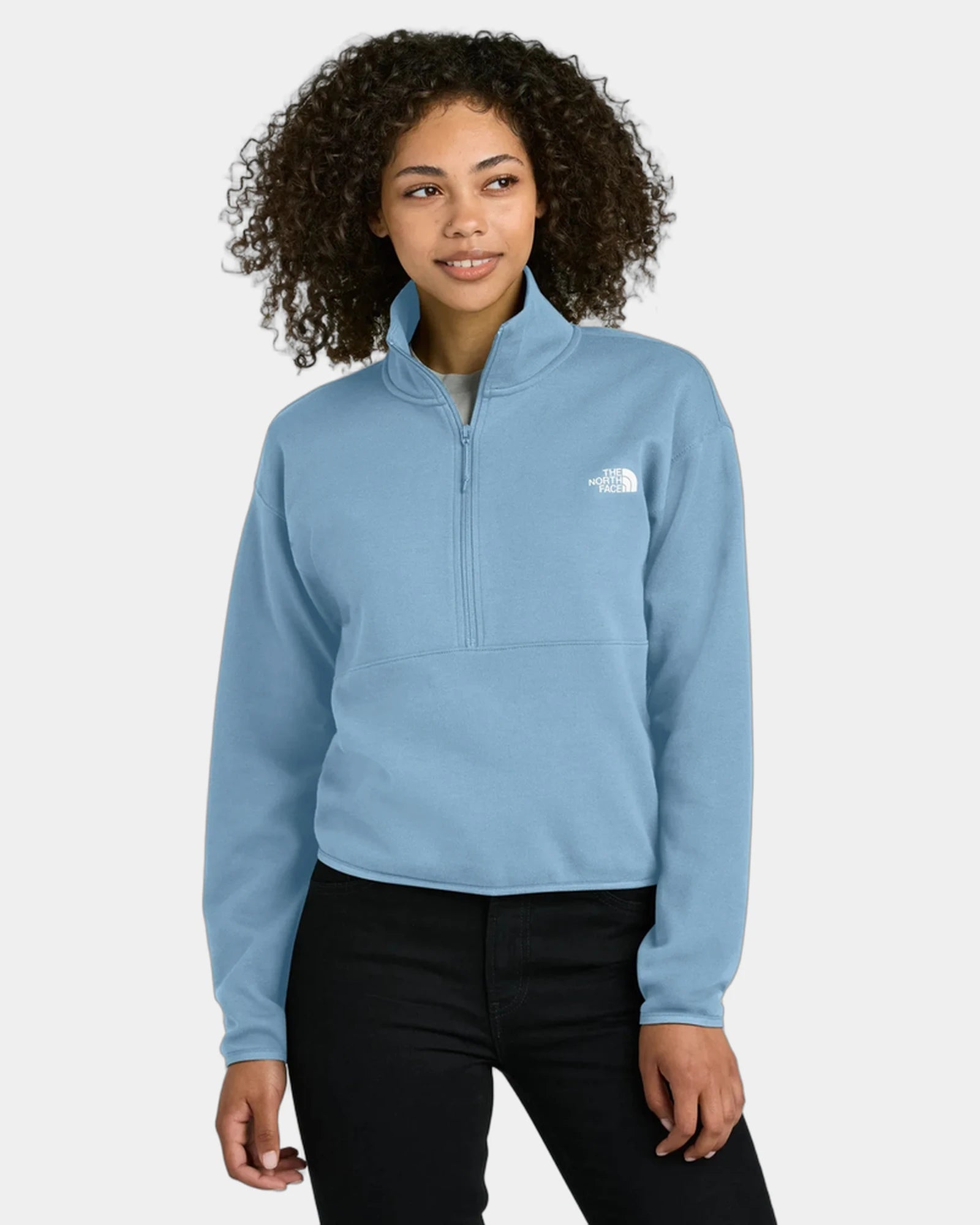 Custom stretch fleece The North Face Women's Double-Knit - Steel Blue