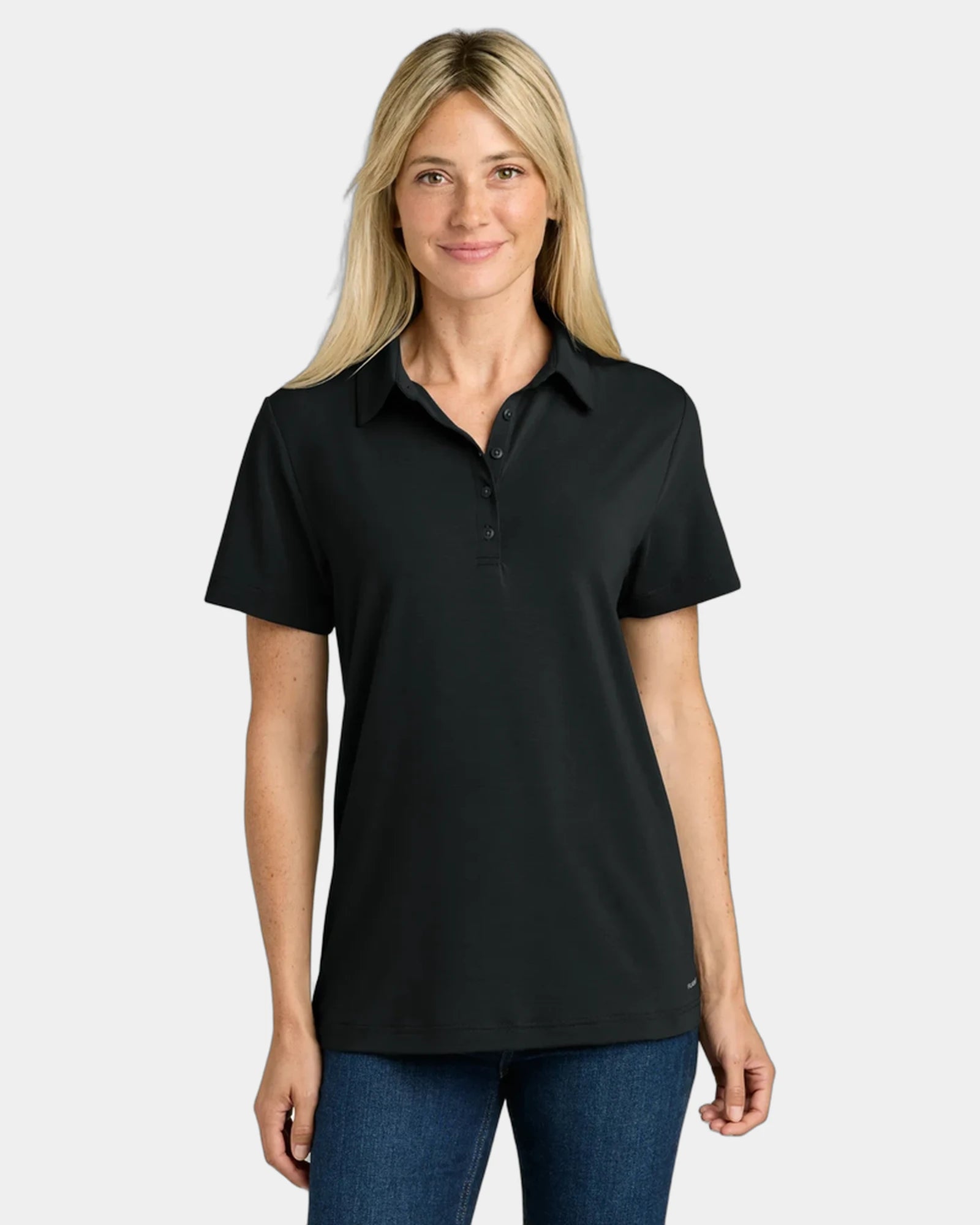 Custom recycled polyester The North Face Canyon Crest Polo - Tnf Black
