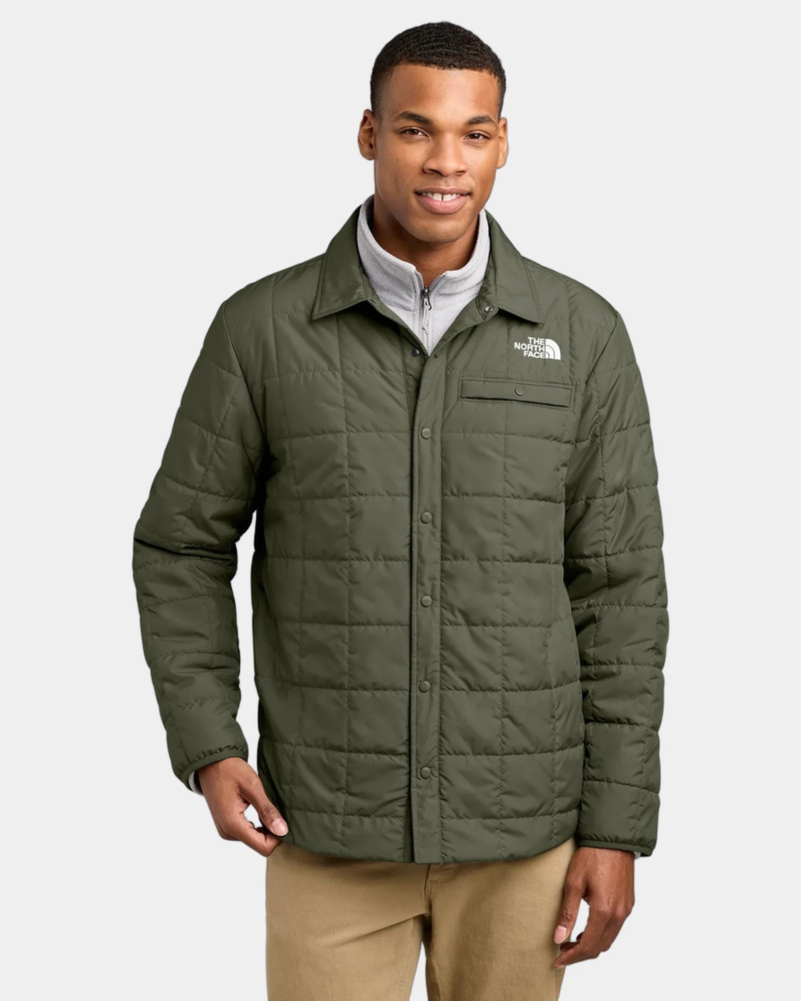 Custom recycled polyester The North Face Iron Drift jacket - New Taupe Green