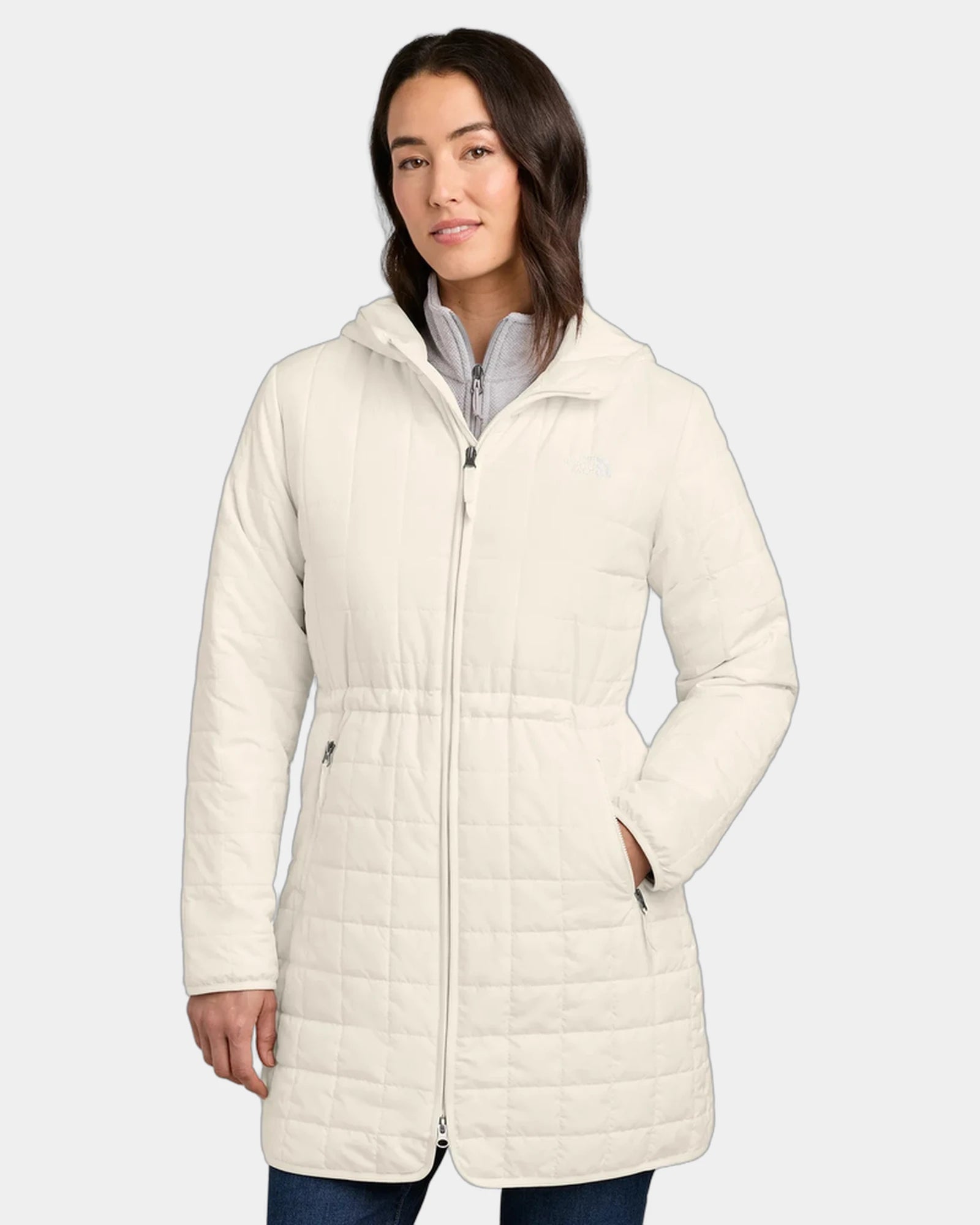 Custom recycled polyester The North Face Iron Drift parka - White Dune