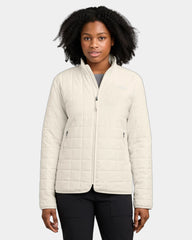Custom recycled quilted The North Face Iron Drift jacket - White Dune
