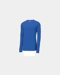 Custom Dri-FIT Cotton/Poly Long Sleeve Tee Nike - Rush Blue