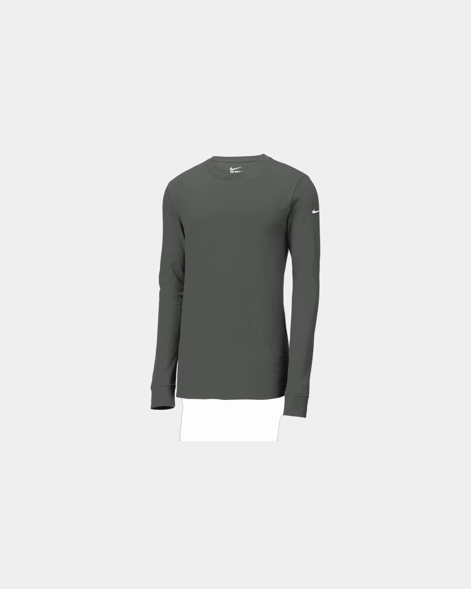 Custom Dri-FIT Cotton/Poly Long Sleeve Tee Nike - Anthracite