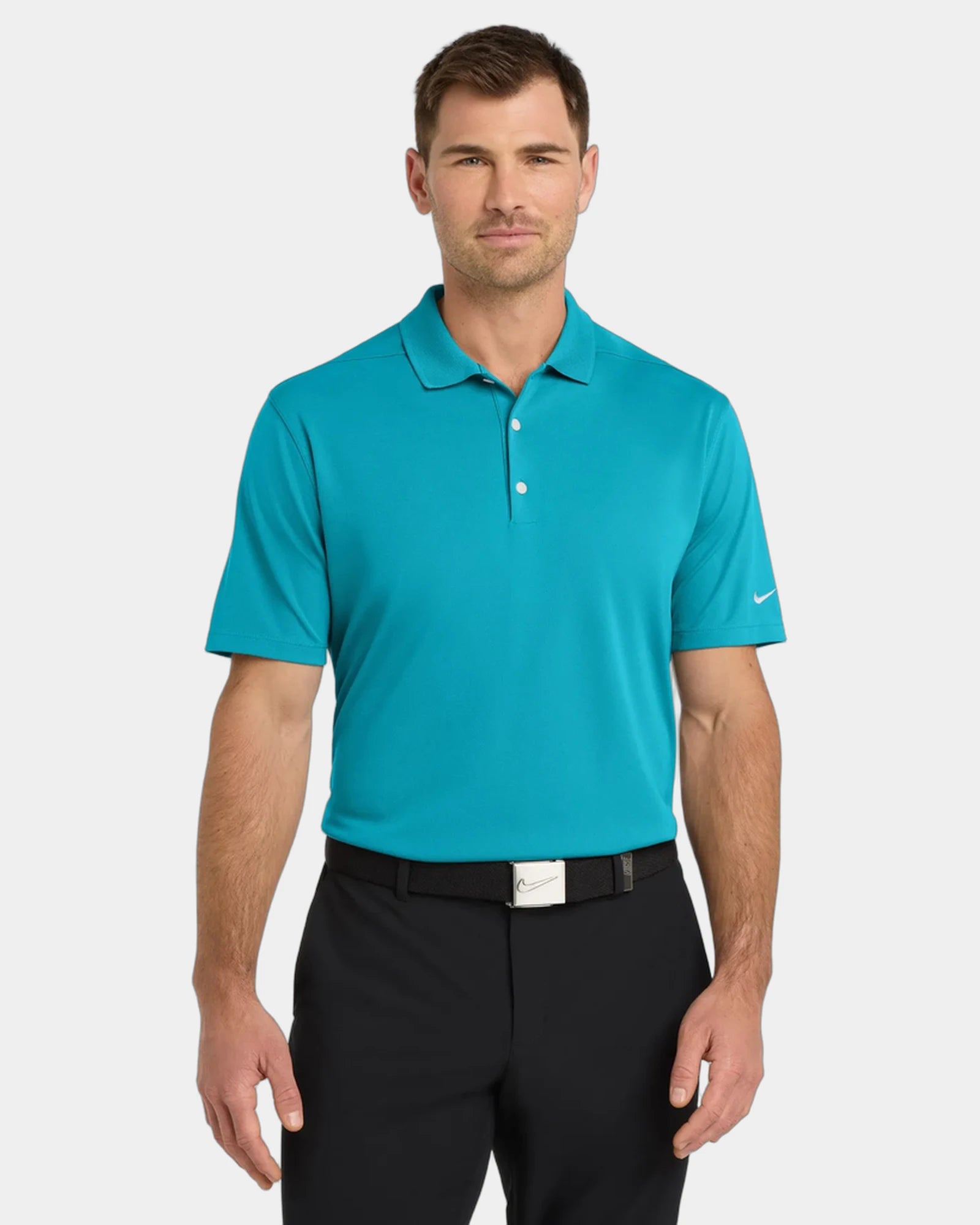 Custom Nike Dri-FIT Micro Pique 2.0 polo - Tidal Blue