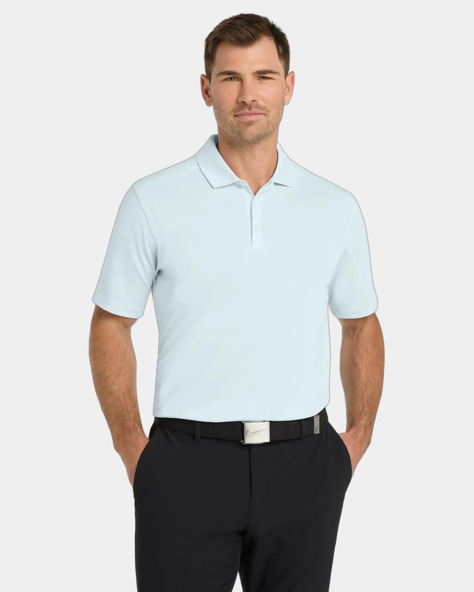 Custom Nike Dri-FIT Micro Pique 2.0 polo - Blue Tint