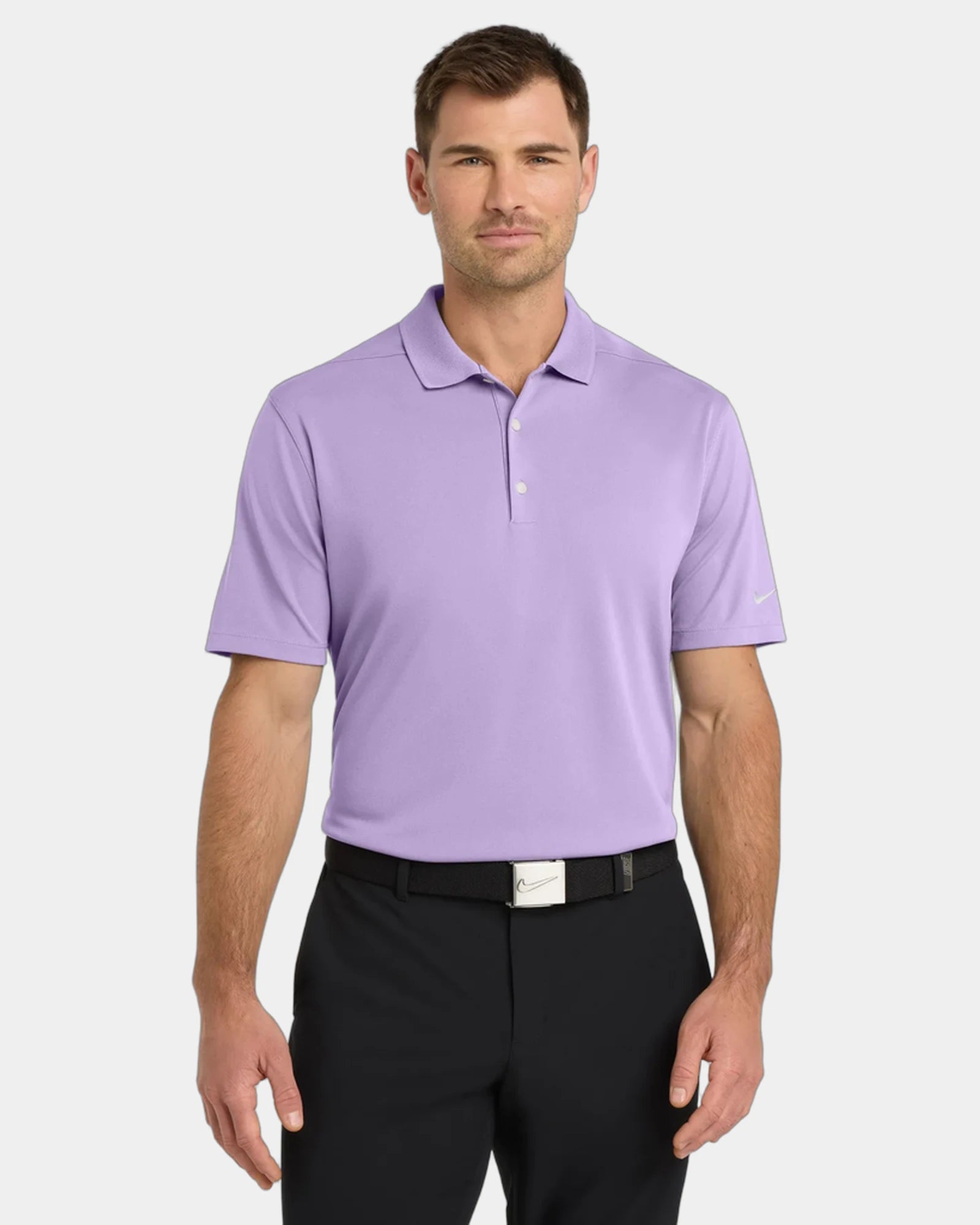 Custom Nike Dri-FIT Micro Pique 2.0 polo - Urban Lilac