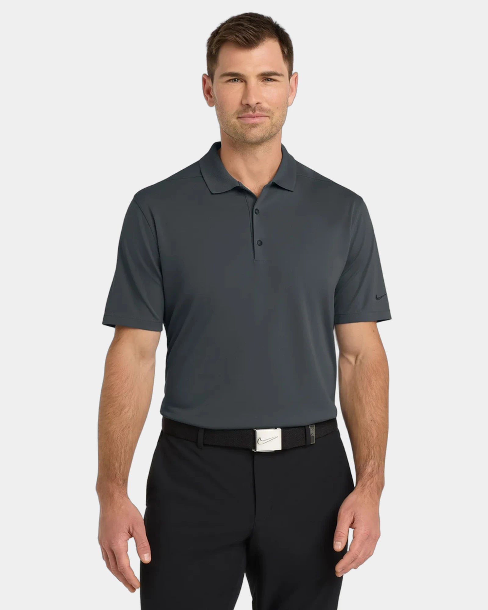 Custom Nike Dri-FIT Micro Pique 2.0 polo - Anthracite