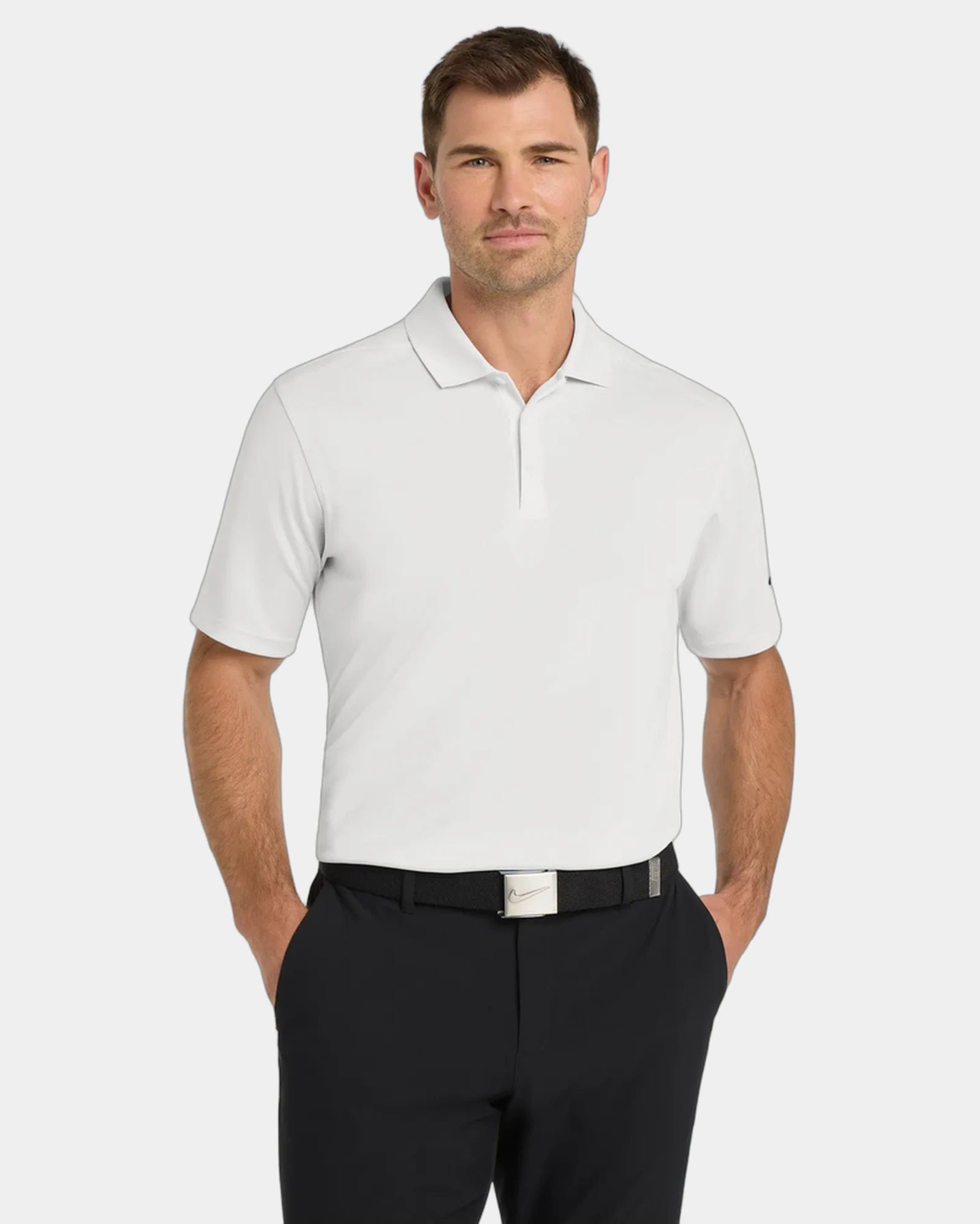 Custom Nike Dri-FIT Micro Pique 2.0 polo - White