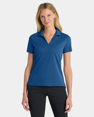 Custom Nike Women's Dri-FIT Micro Pique 2.0 Polo - Gym Blue