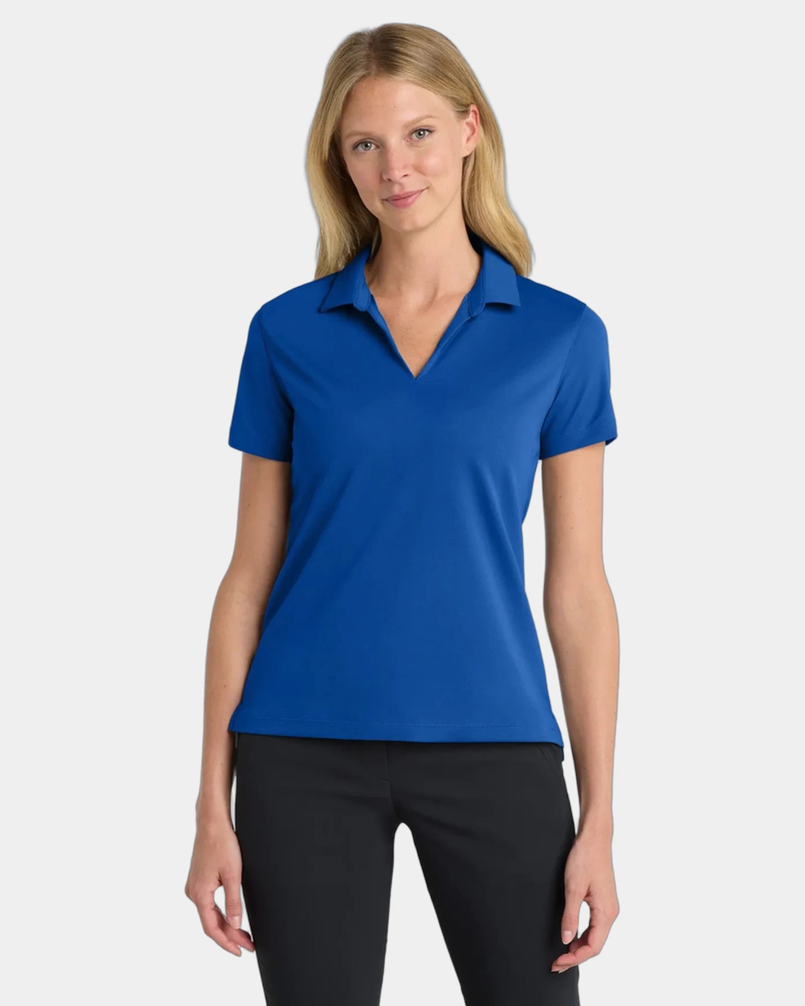 Custom Nike Women's Dri-FIT Micro Pique 2.0 Polo - Game Royal