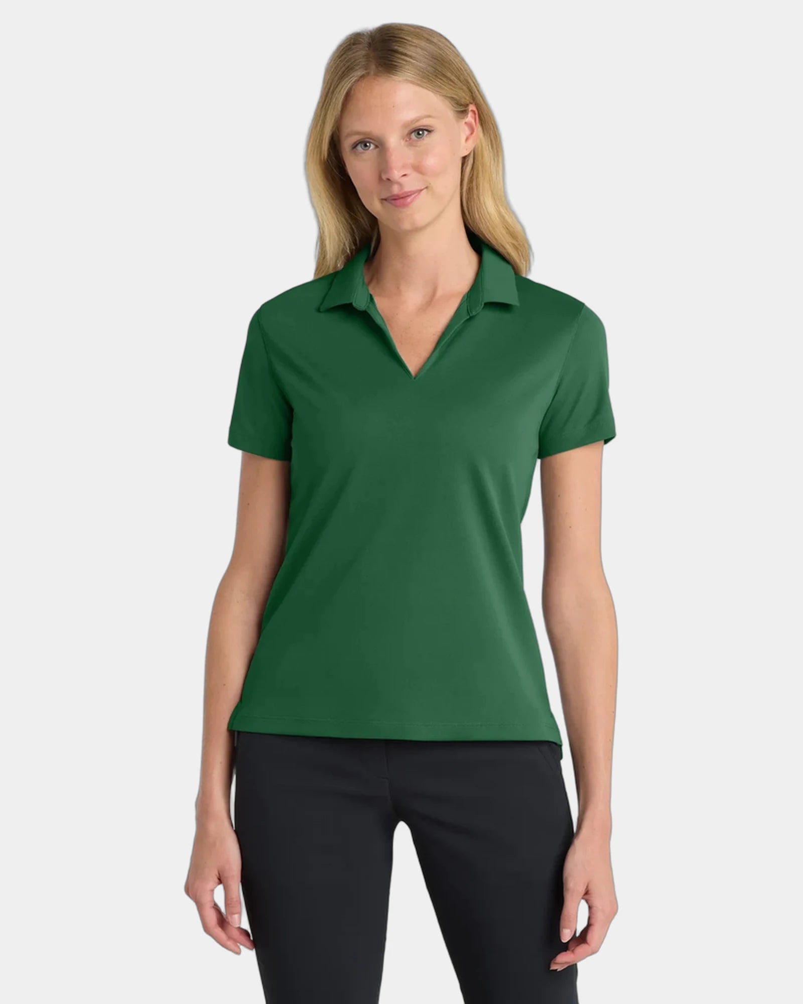 Custom Nike Women's Dri-FIT Micro Pique 2.0 Polo - Gorge Green