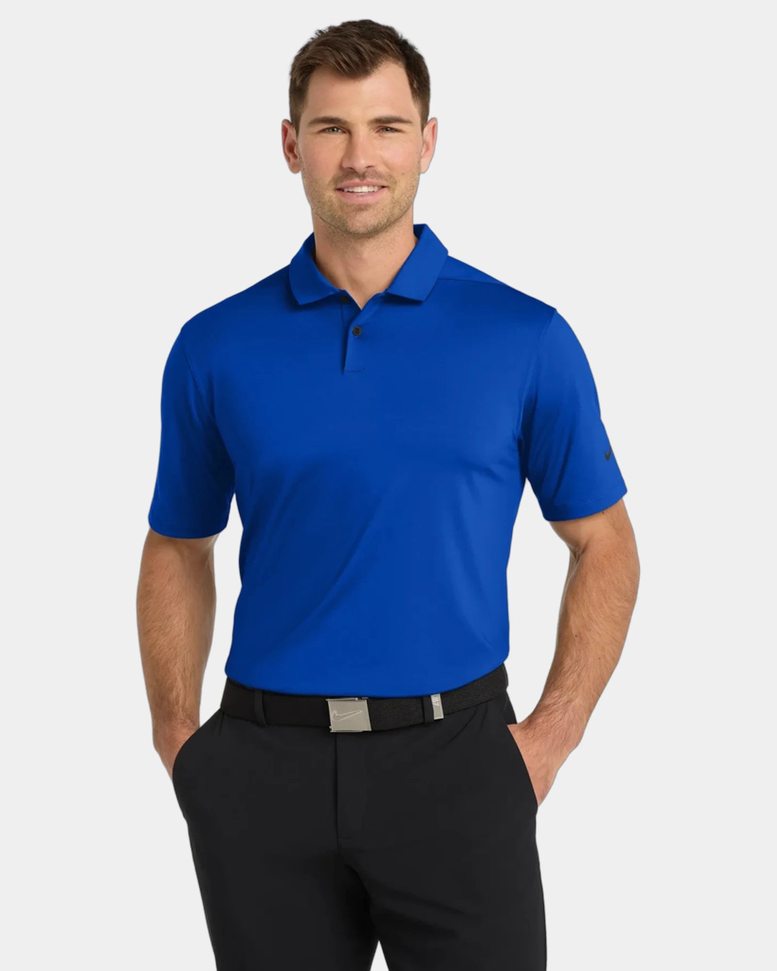 Custom Dri-FIT polo Nike Vapor with moisture control - Game Royal