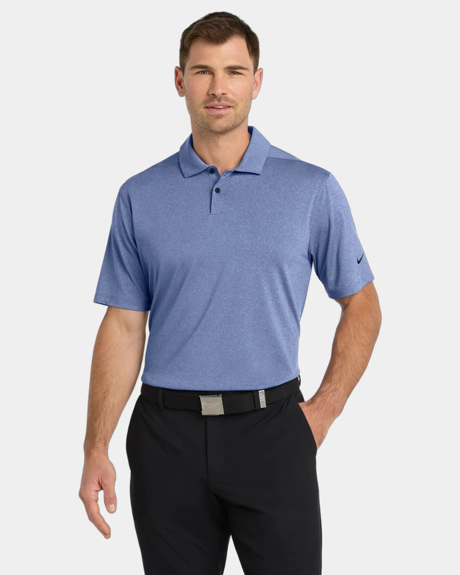 Custom Dri-FIT polo Nike Vapor with moisture control - Game Royal Heather