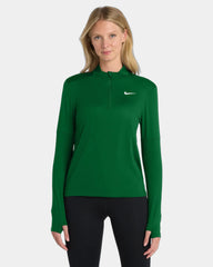 Custom recycled Nike Dri-FIT Element 1/2-Zip Top - Dark Green