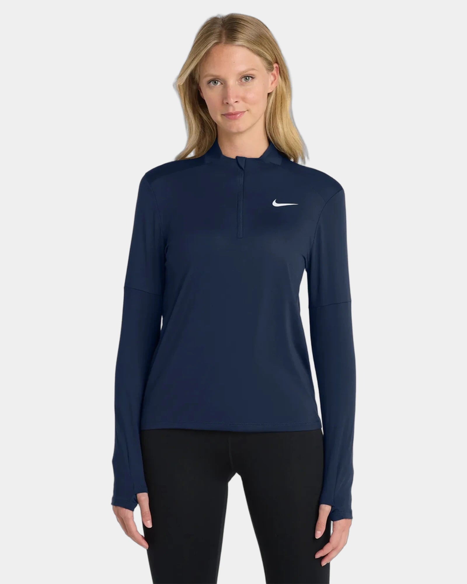 Custom recycled Nike Dri-FIT Element 1/2-Zip Top - Navy