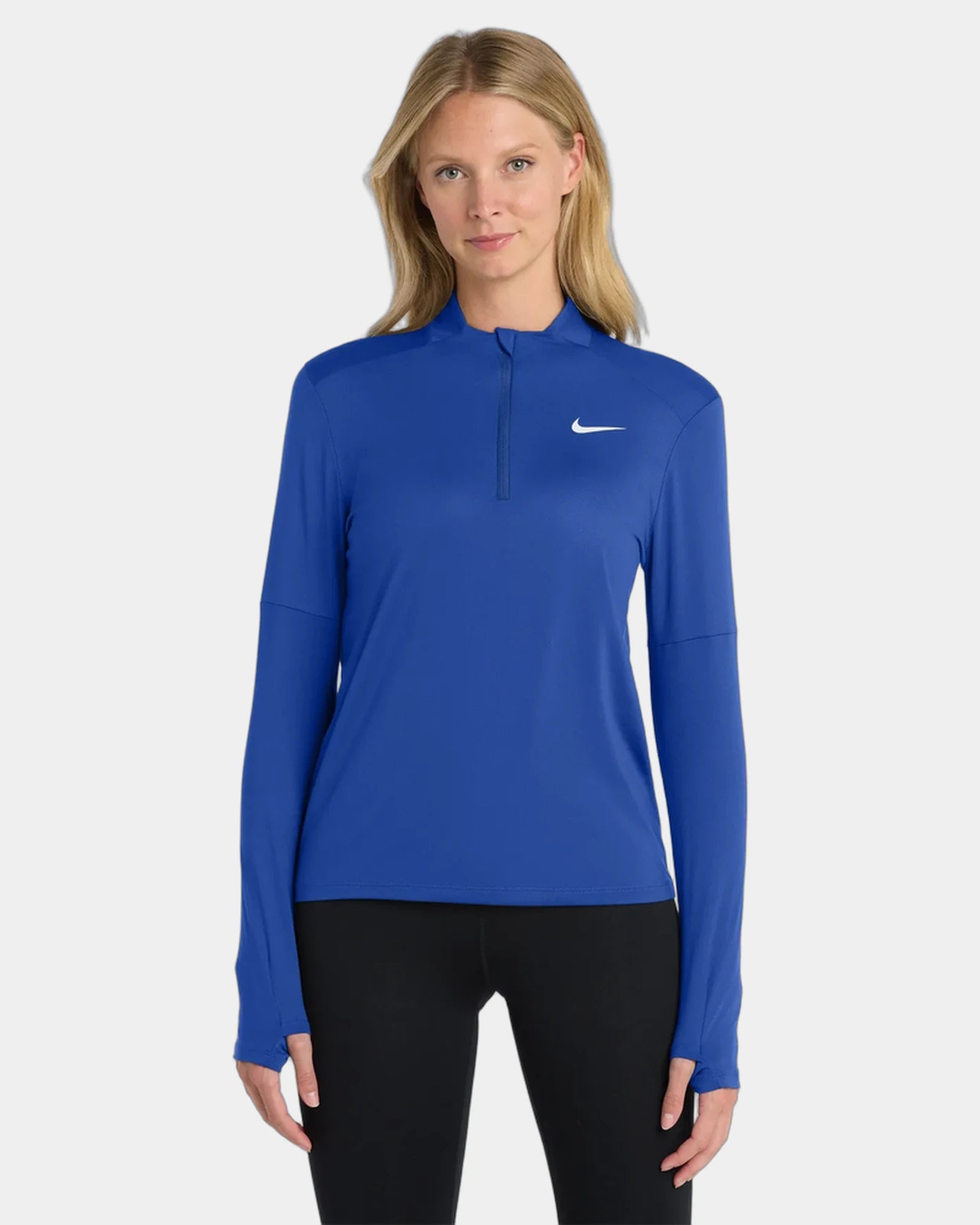 Custom recycled Nike Dri-FIT Element 1/2-Zip Top - Royal