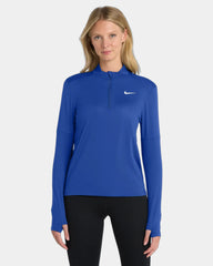Custom recycled Nike Dri-FIT Element 1/2-Zip Top - Royal