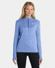 Custom recycled Nike Dri-FIT Element 1/2-Zip Top - Royal Heather