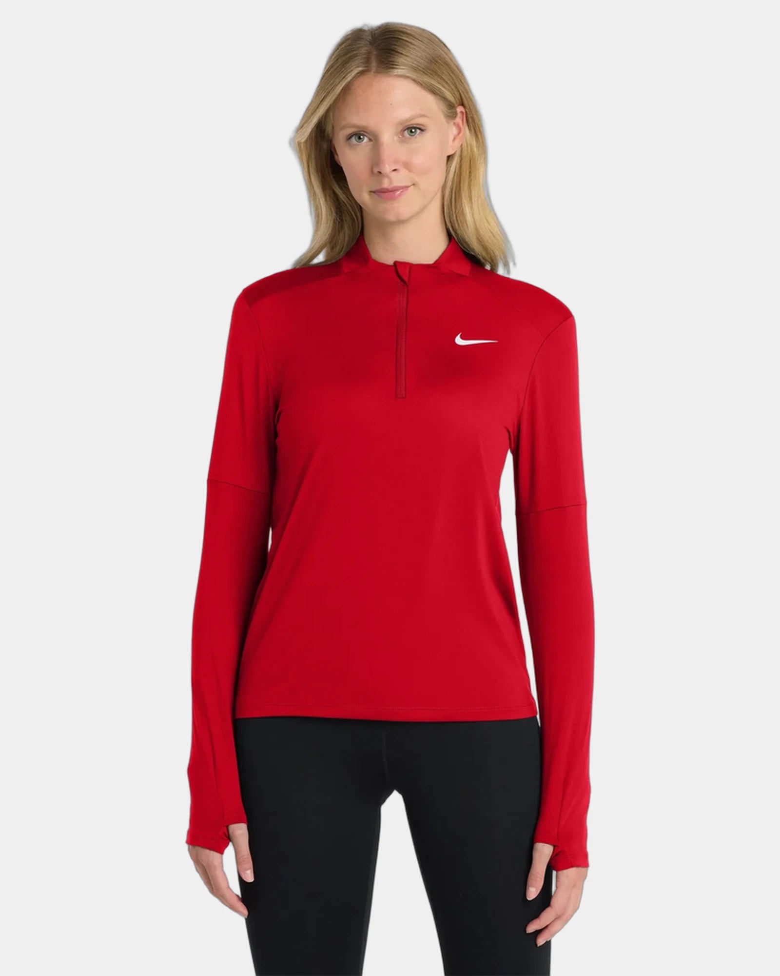 Custom recycled Nike Dri-FIT Element 1/2-Zip Top - Scarlet