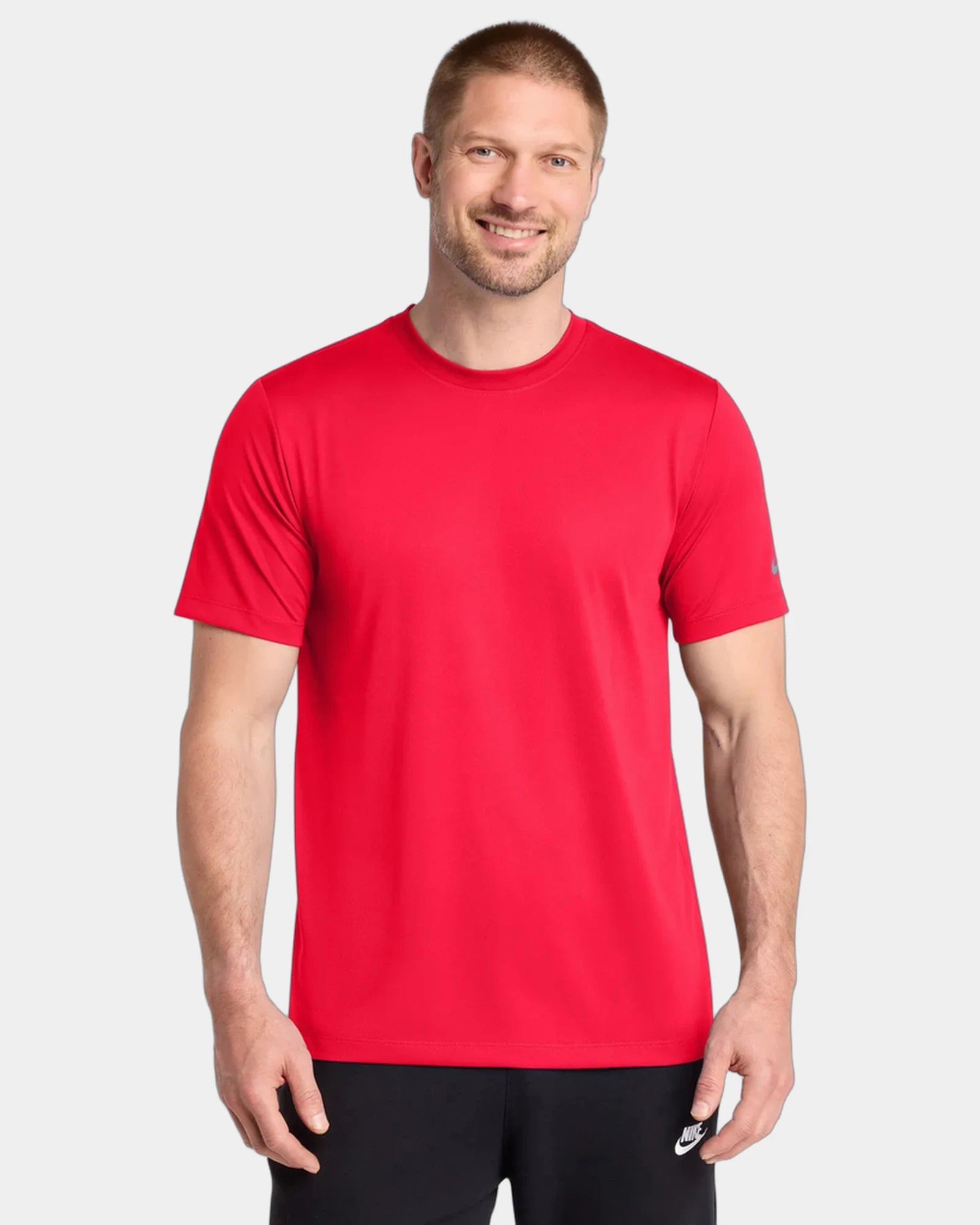 Branded recycled polyester Nike Swoosh Sleeve Tee - University Red