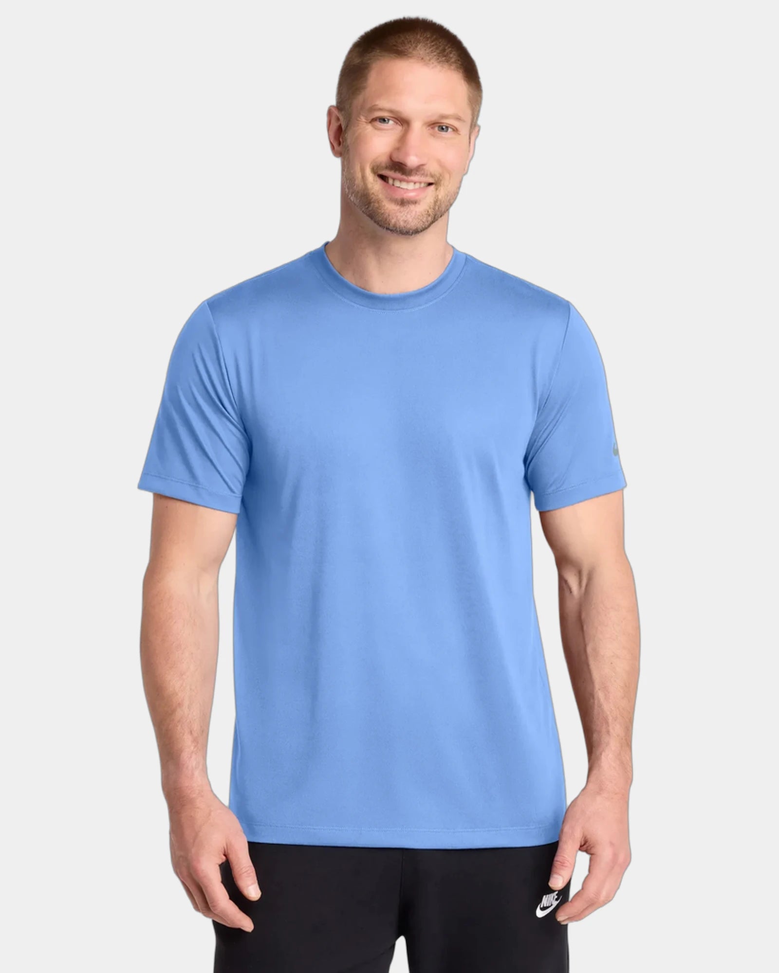 Branded recycled polyester Nike Swoosh Sleeve Tee - Valor Blue