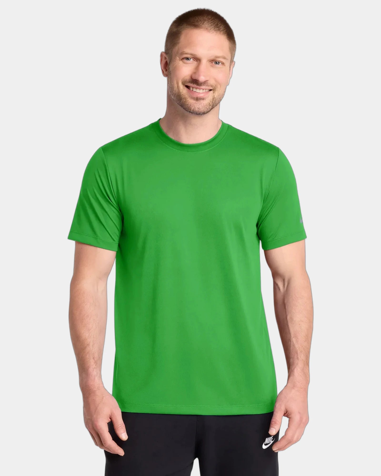 Branded recycled polyester Nike Swoosh Sleeve Tee - Apple Green