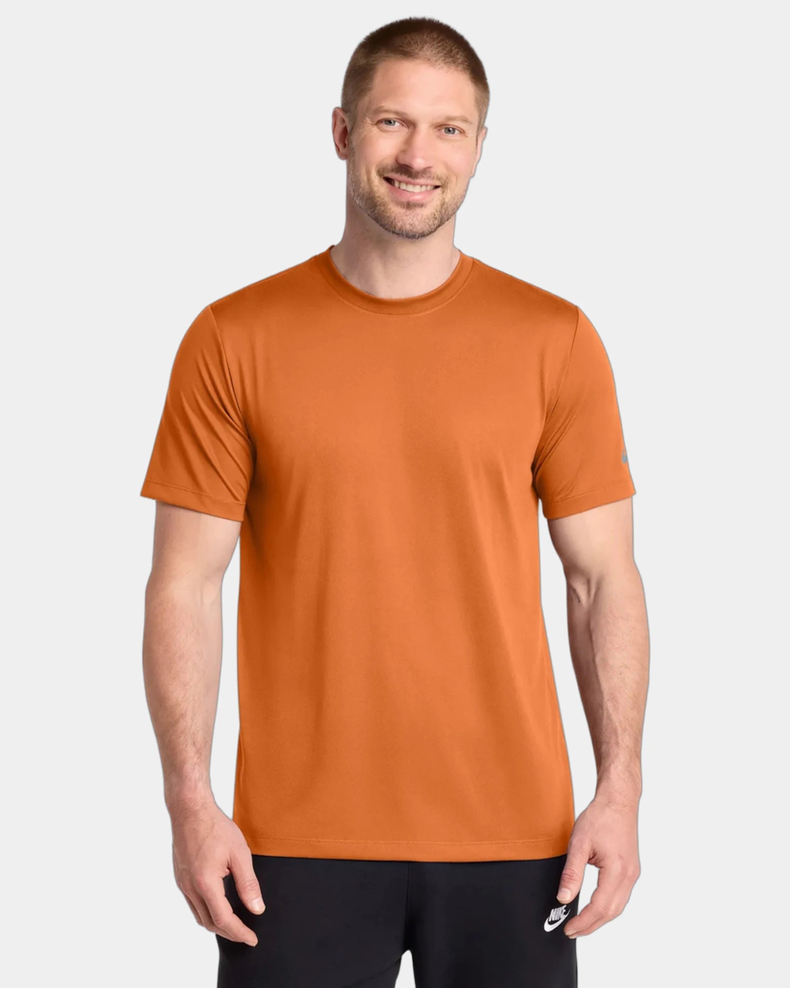 Branded recycled polyester Nike Swoosh Sleeve Tee - Desert Orange