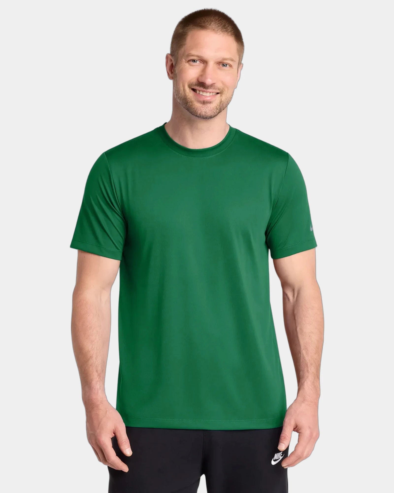 Branded recycled polyester Nike Swoosh Sleeve Tee - Gorge Green