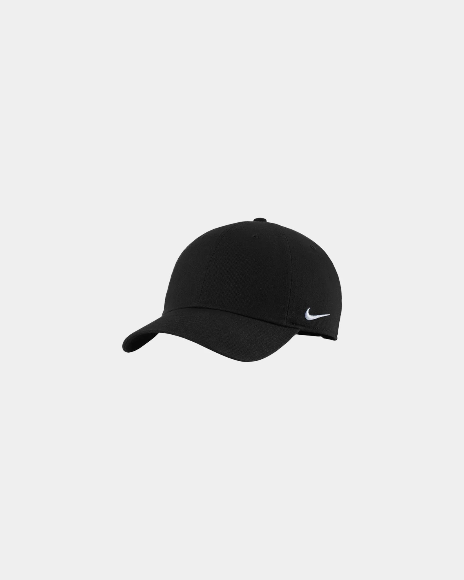 Custom recycled cotton twill cap Nike Heritage - Black