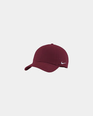 Custom recycled cotton twill cap Nike Heritage - Deep Maroon