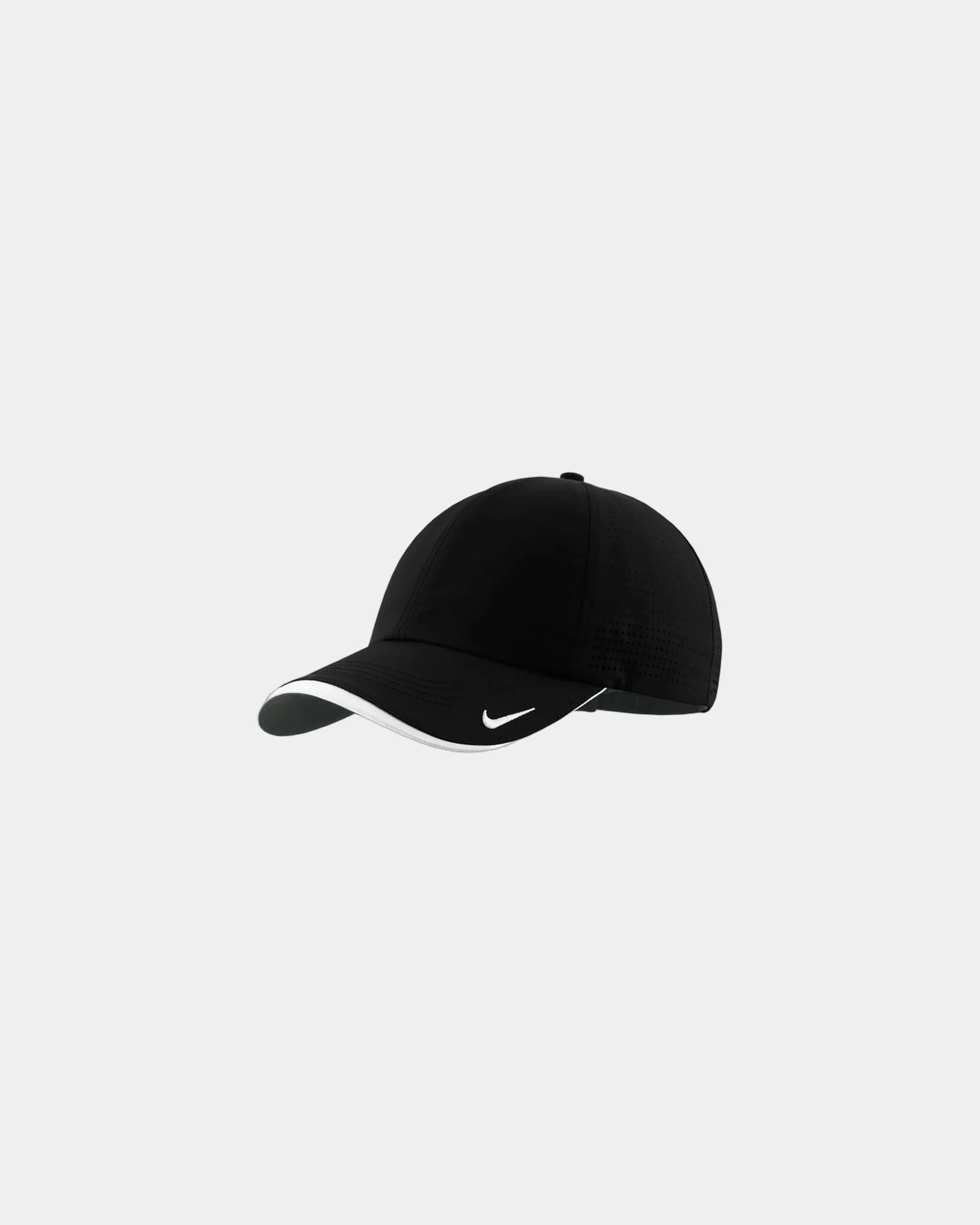 Custom Dri-FIT perforated cap Nike performance - Black/ White