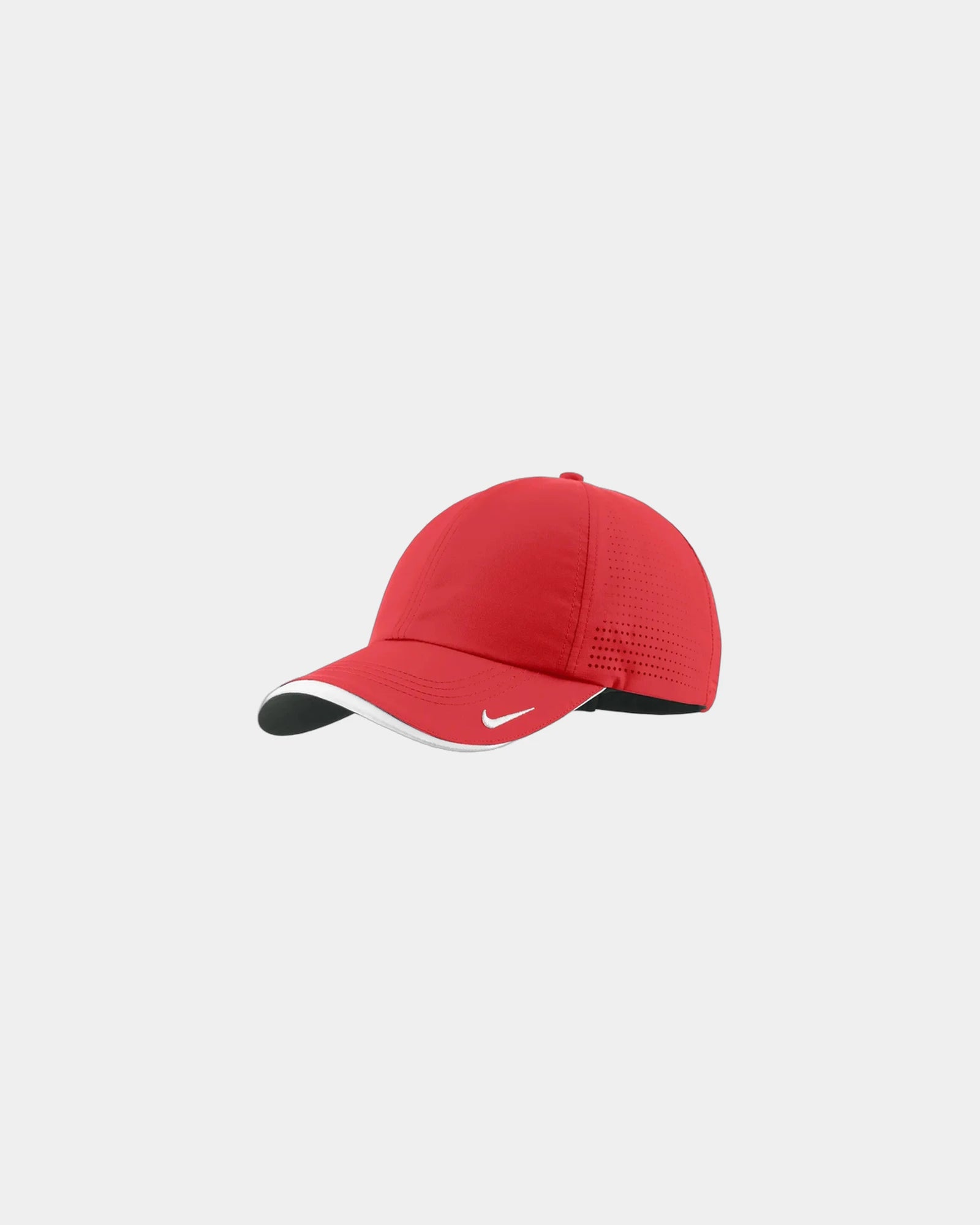 Custom Dri-FIT perforated cap Nike performance - University Red/ White