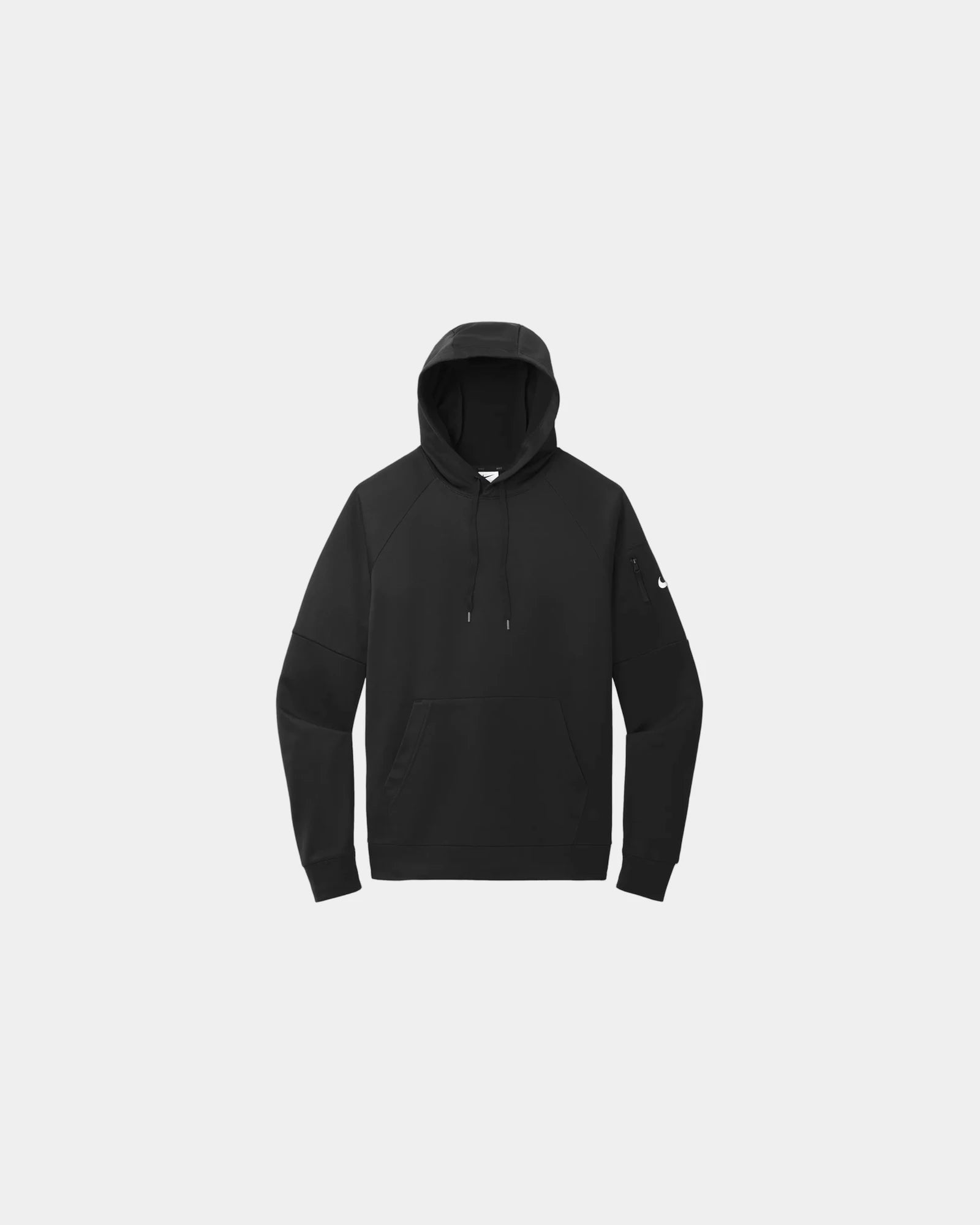 Custom recycled polyester hoodie Nike Therma-FIT - Black