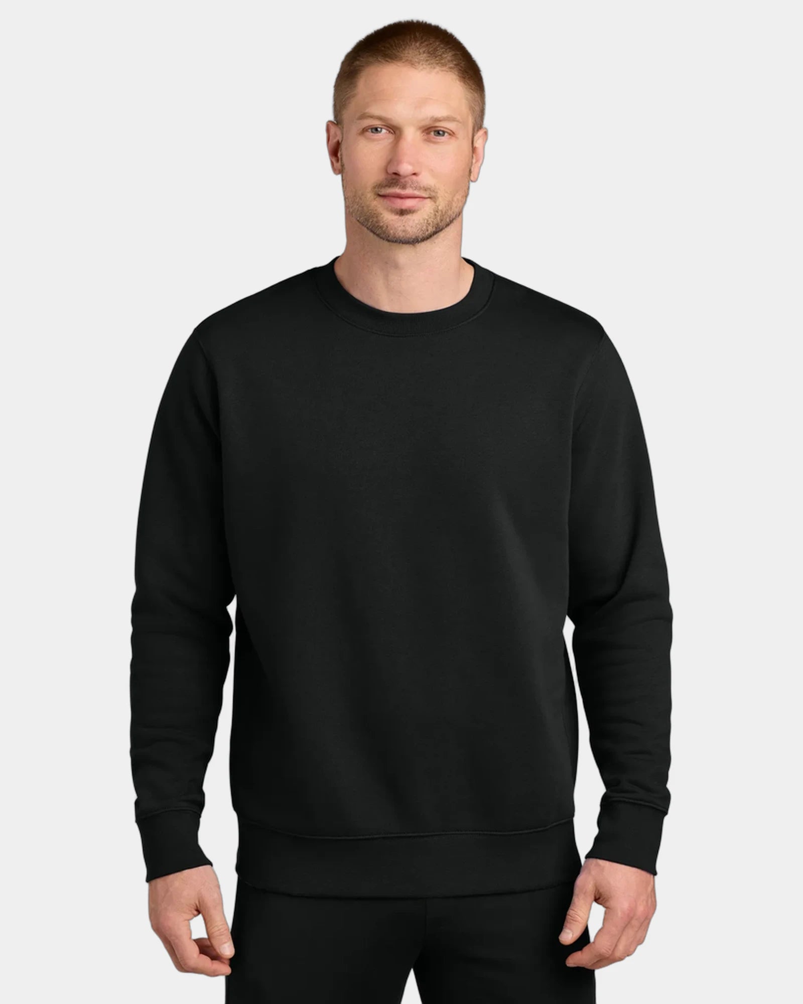 Custom fleece crew Nike Club Fleece Sleeve Swoosh - Black