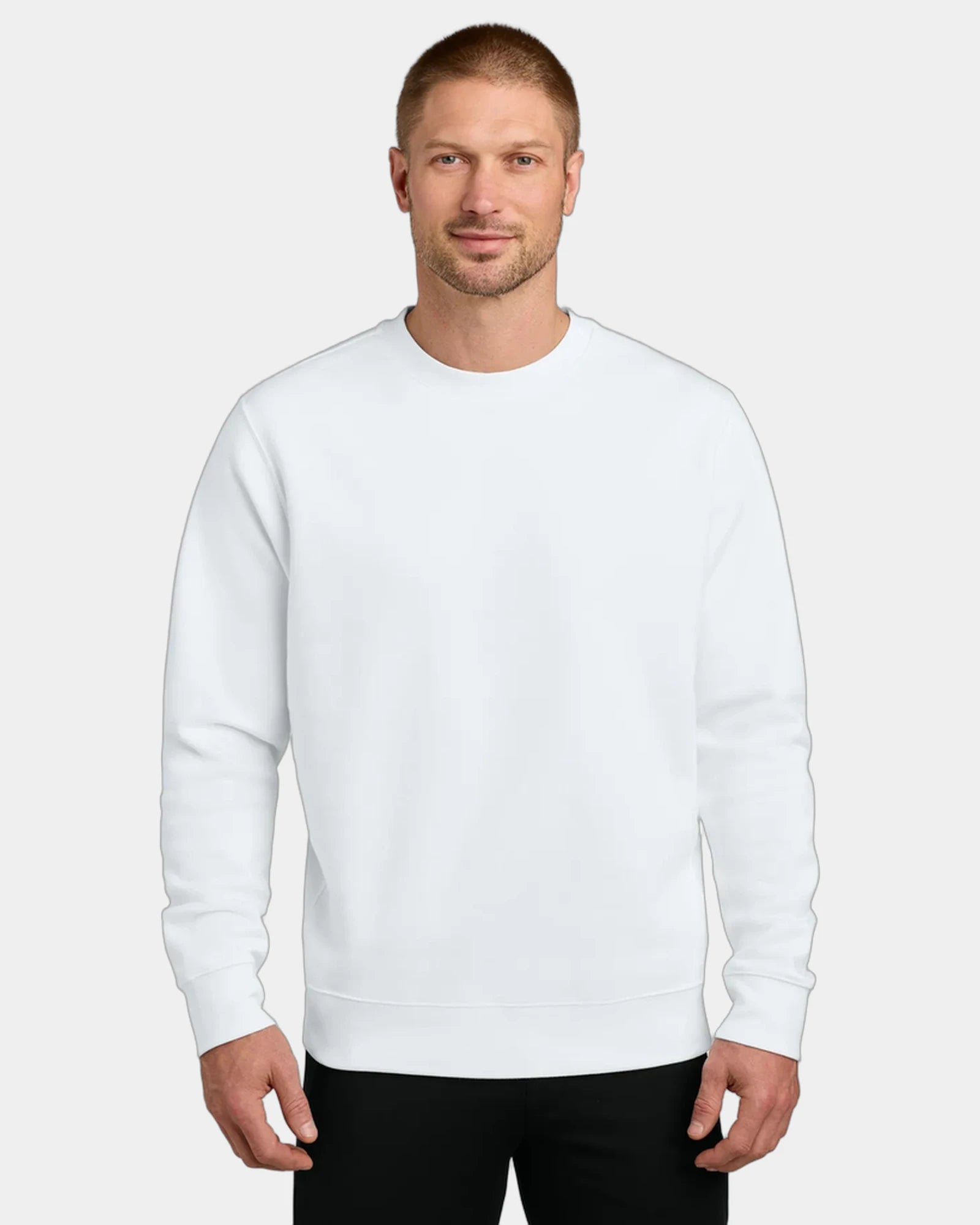 Custom fleece crew Nike Club Fleece Sleeve Swoosh - White