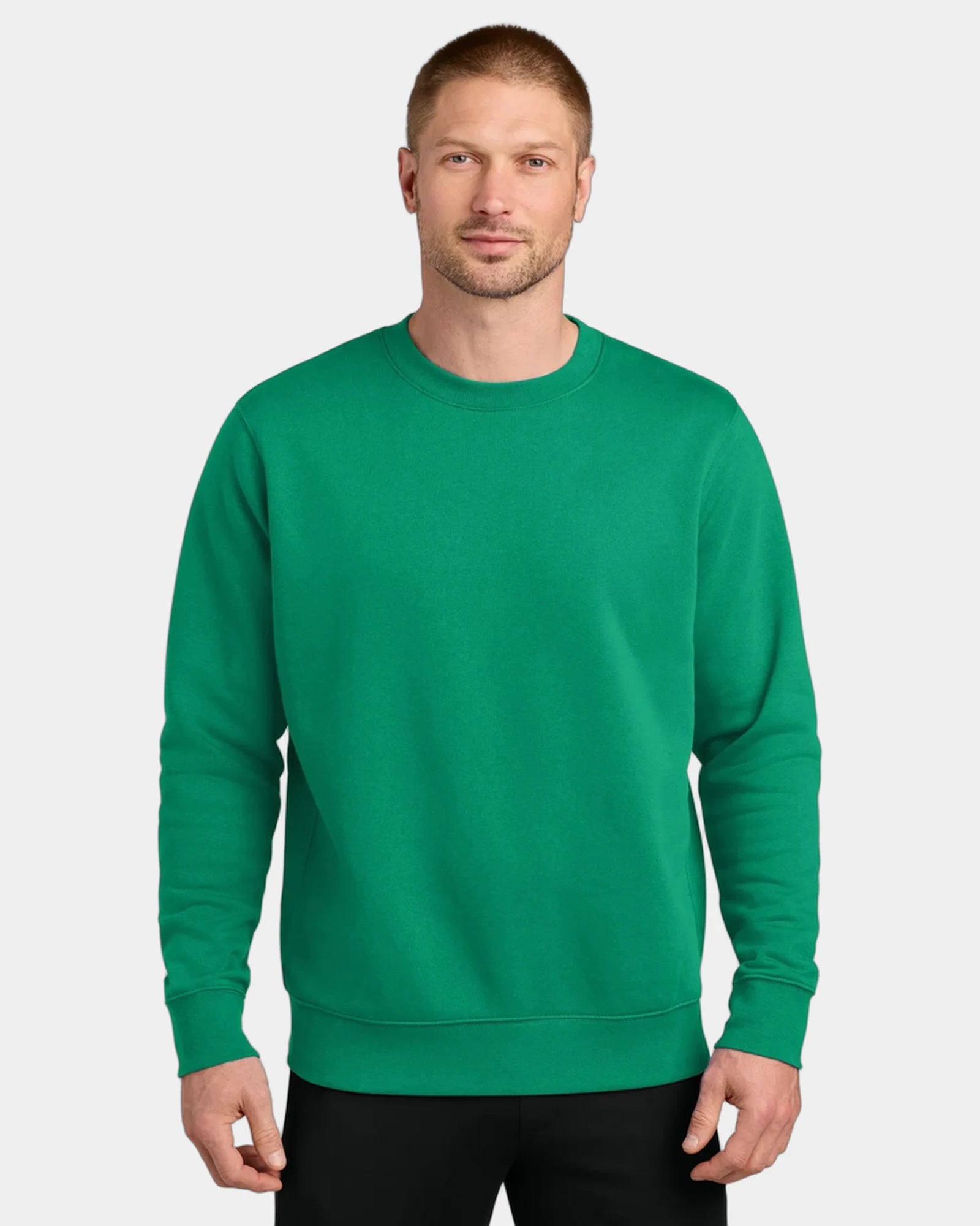 Custom fleece crew Nike Club Fleece Sleeve Swoosh - Stadium Green