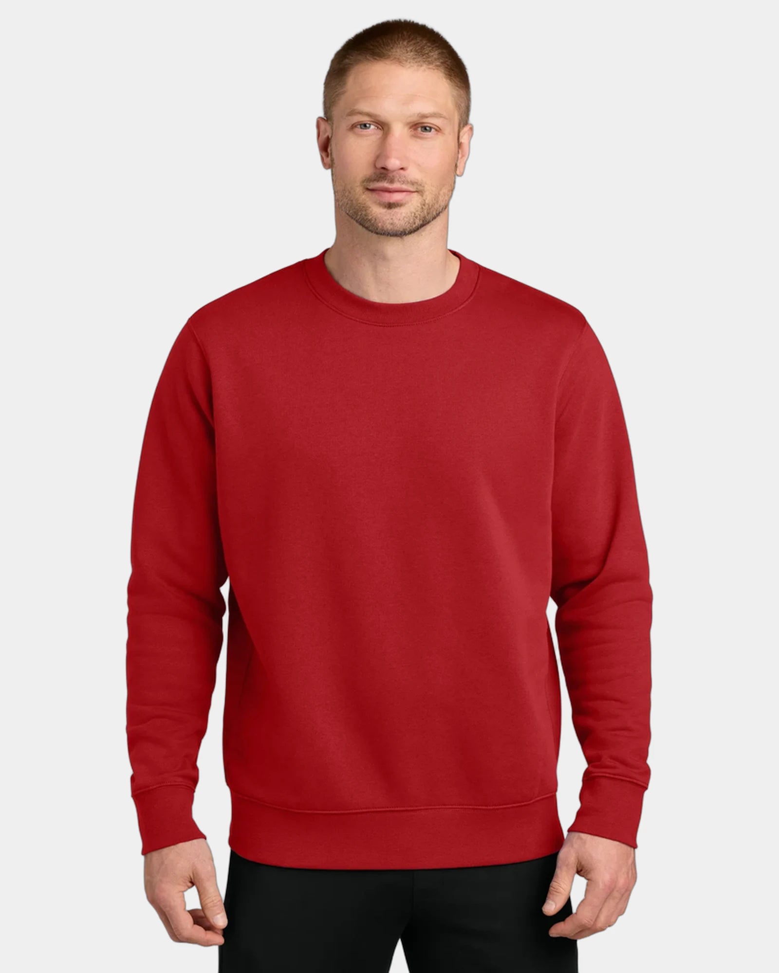 Custom fleece crew Nike Club Fleece Sleeve Swoosh - University Red