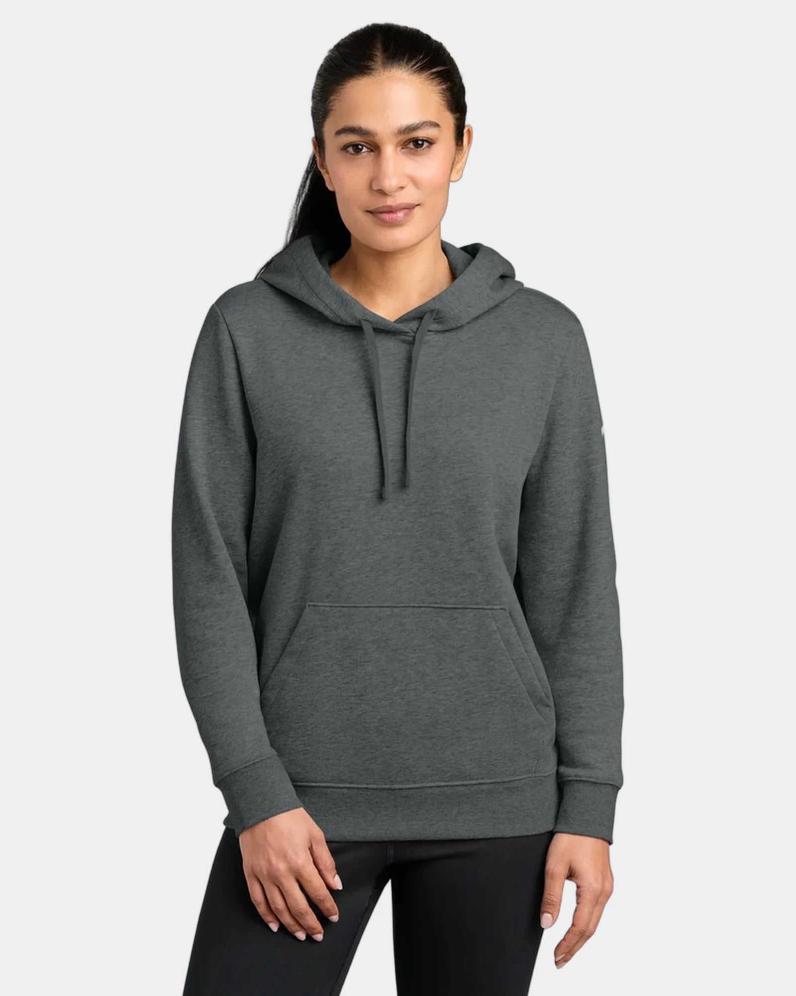 Custom fleece Nike Women's Club pullover hoodie - Charcoal Heather