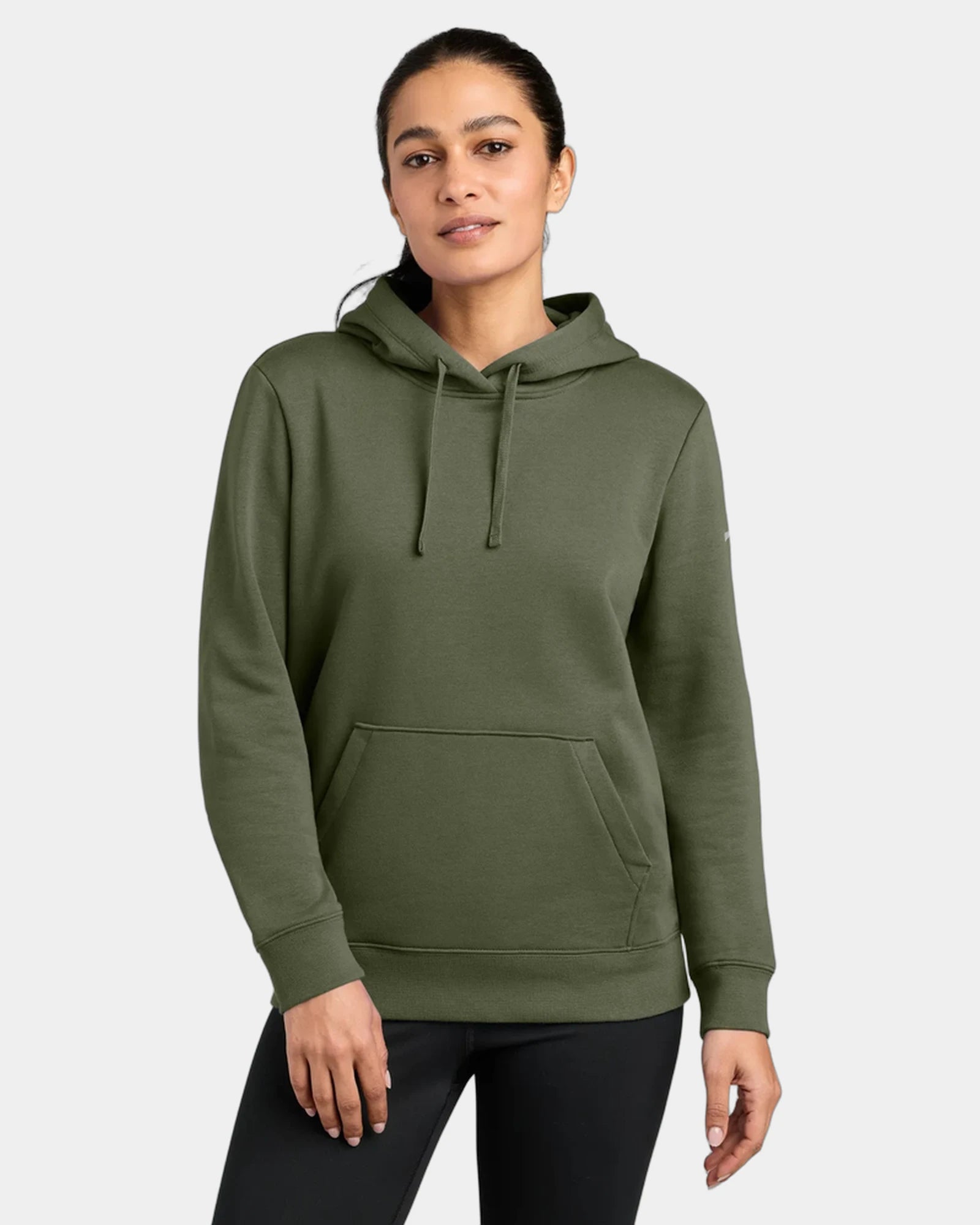 Custom fleece Nike Women's Club pullover hoodie - Medium Olive