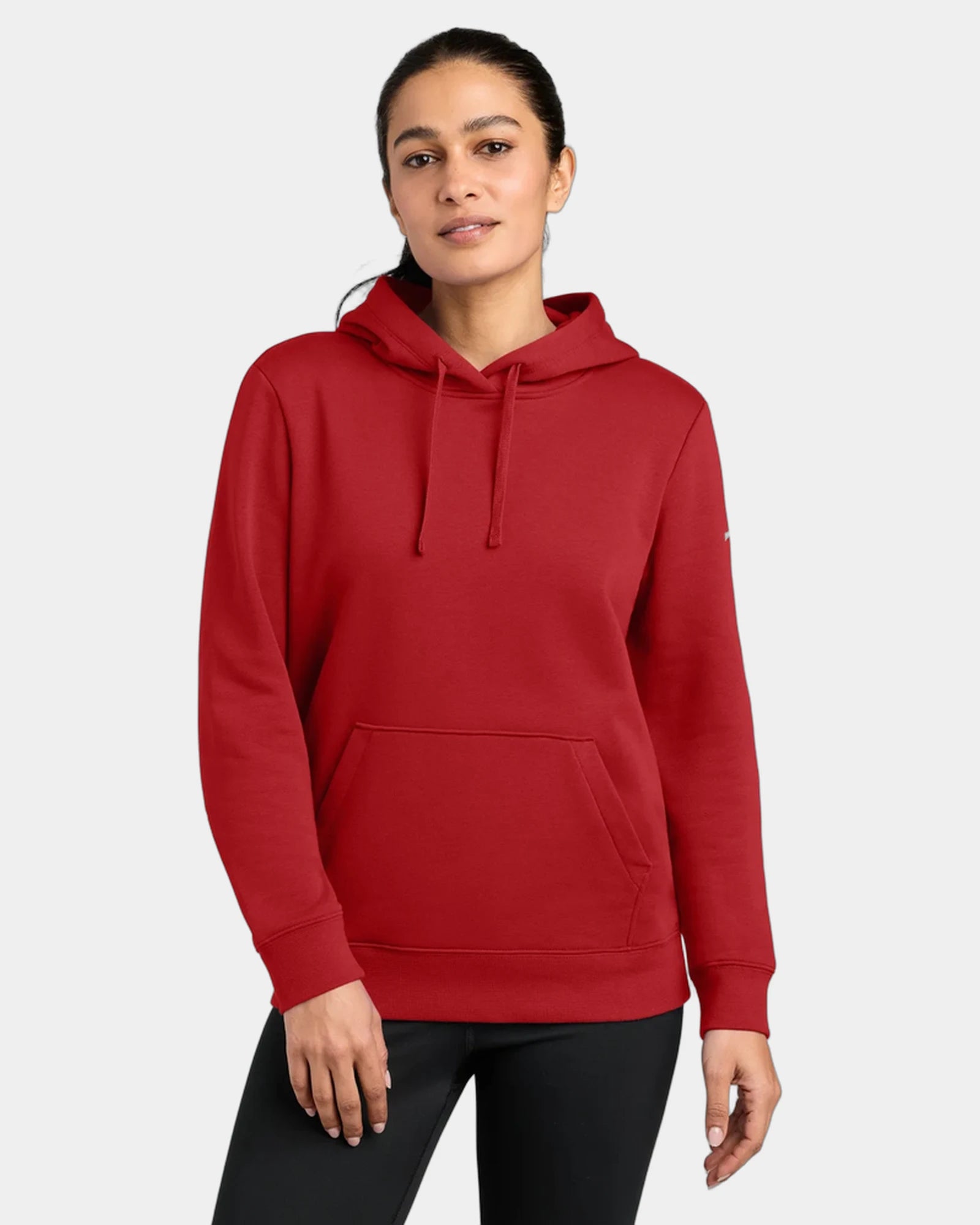 Custom fleece Nike Women's Club pullover hoodie - University Red