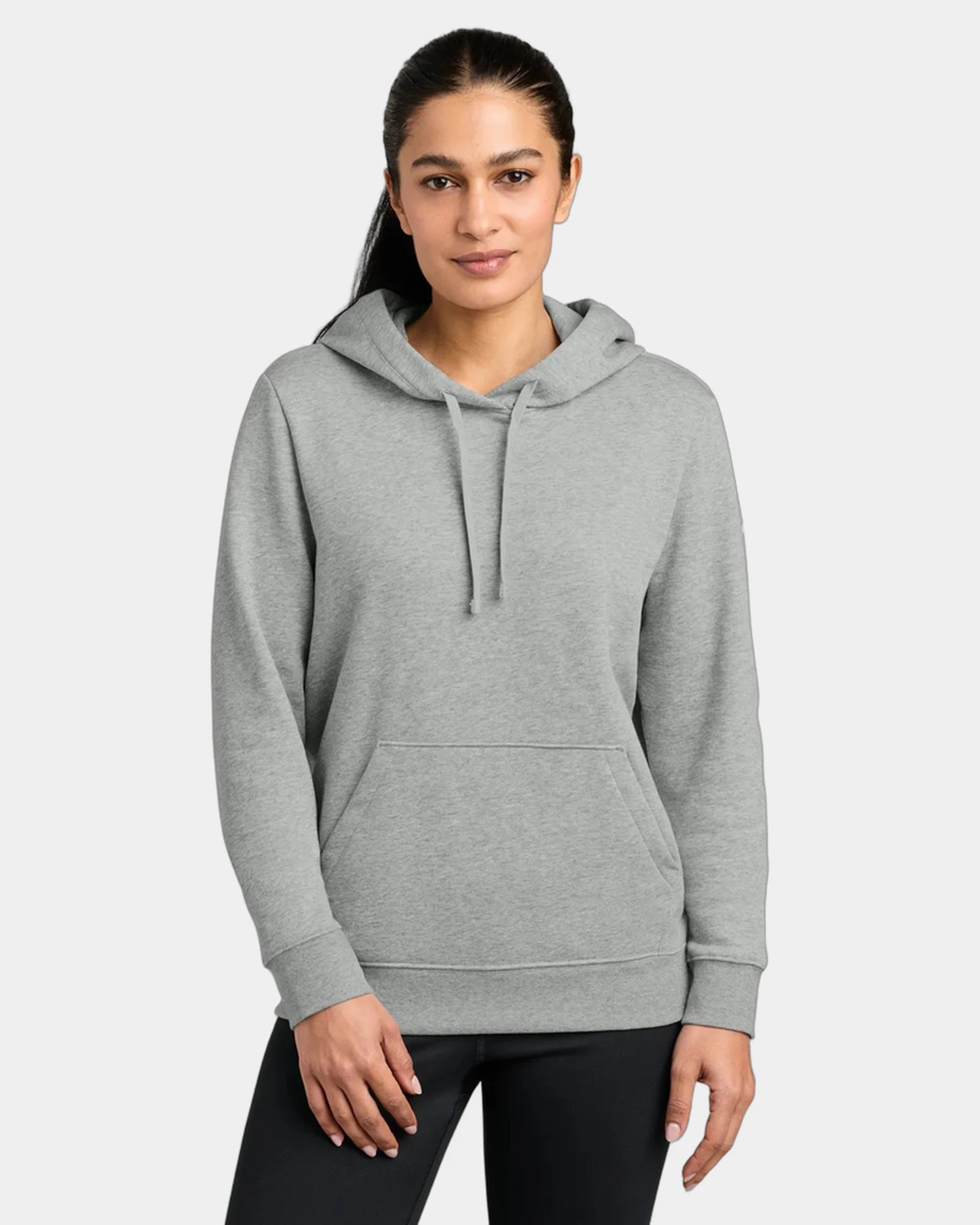 Custom fleece Nike Women's Club pullover hoodie - Dark Grey Heather