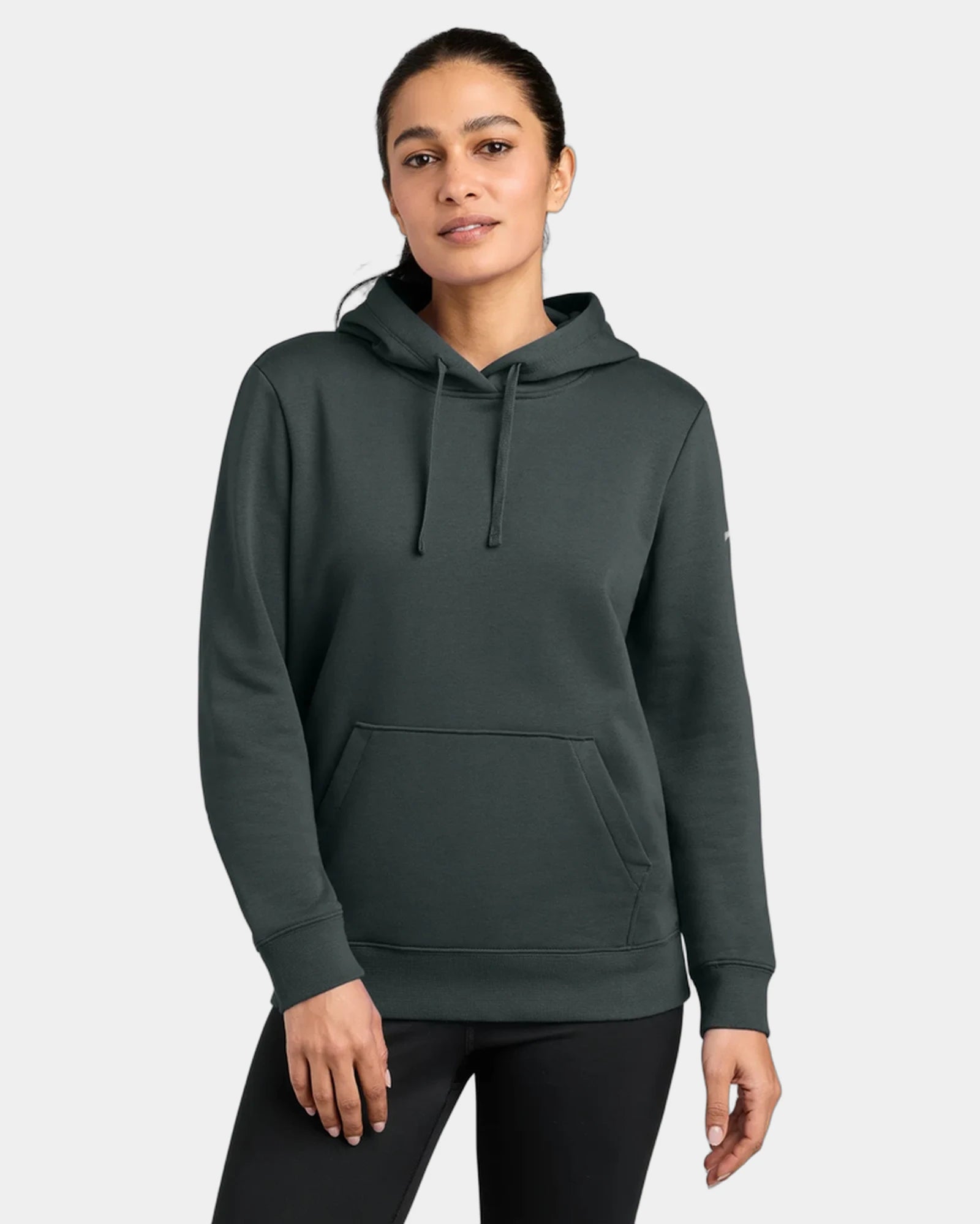 Custom fleece Nike Women's Club pullover hoodie - Anthracite