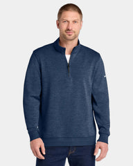 Custom recycled polyester Nike Dri-FIT 1/2-zip pullover - Navy