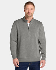 Custom recycled polyester Nike Dri-FIT 1/2-zip pullover - Grey