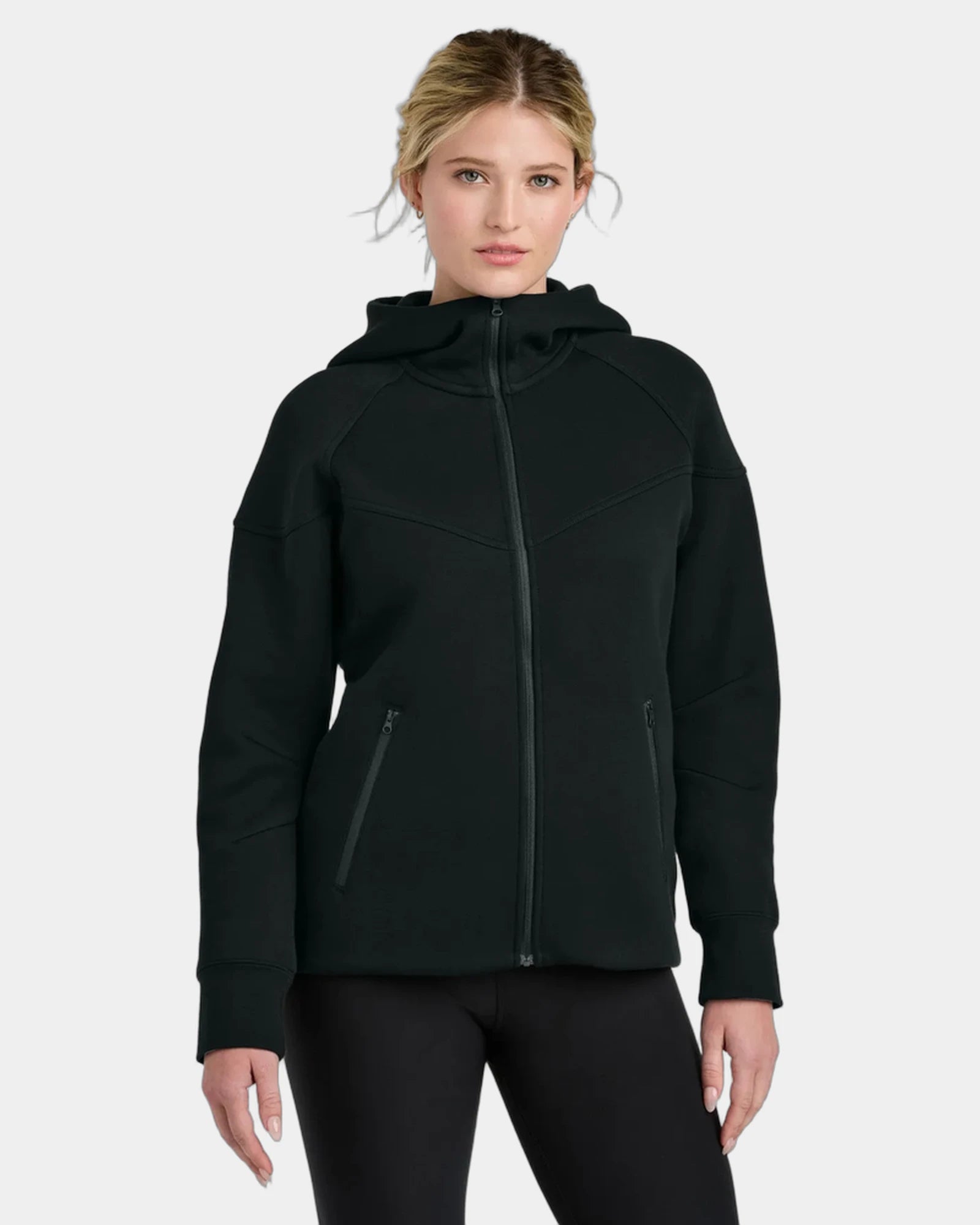 Custom 9.1-oz full-zip hoodie Nike Women's Tech Fleece - Black