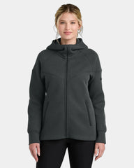 Custom 9.1-oz full-zip hoodie Nike Women's Tech Fleece - Anthracite Heather